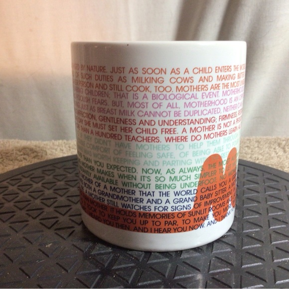 Vtg 1982 MOM White W/Multicolor Lettering Ceramic Coffee/Tea Mug pre-owned - Picture 2 of 11